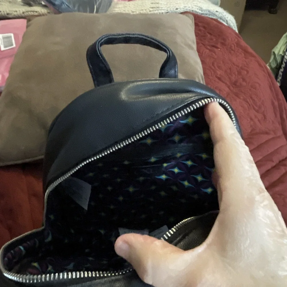 NWT CXL by Christian Lacroix Pine Caviar Backpack‎ Black Zip , Travel, School